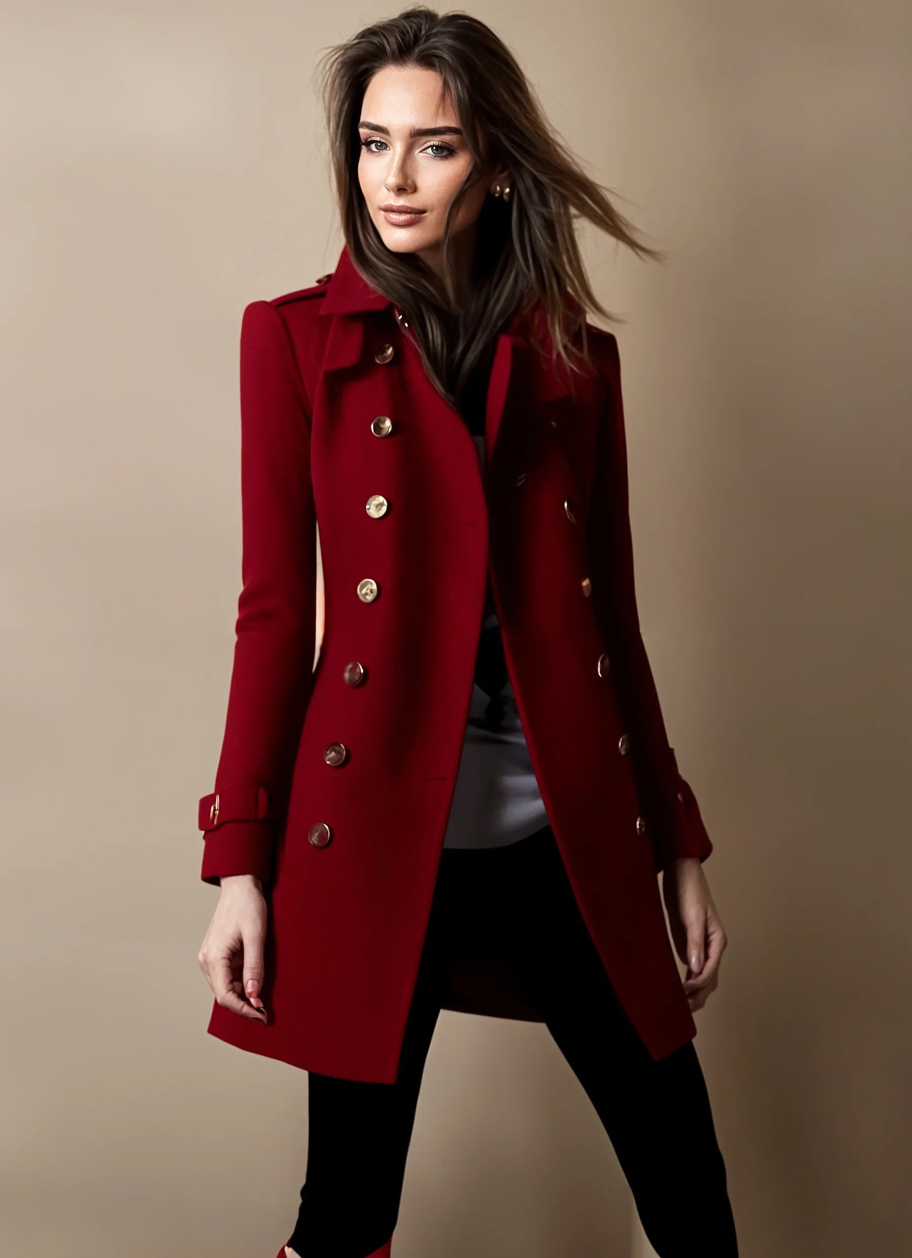 Isabella – Elegante Trenchcoat Dames Winterjas