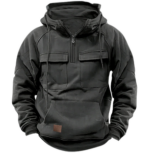 MarcoGalli Knusse Winter Zip-up Hoodie Voor Mannen