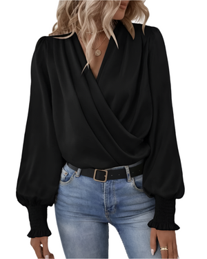 Camilla – Elegante Dames Blouse met Lange Mouwen