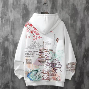 KoiPond Japans Landschap Hoodie