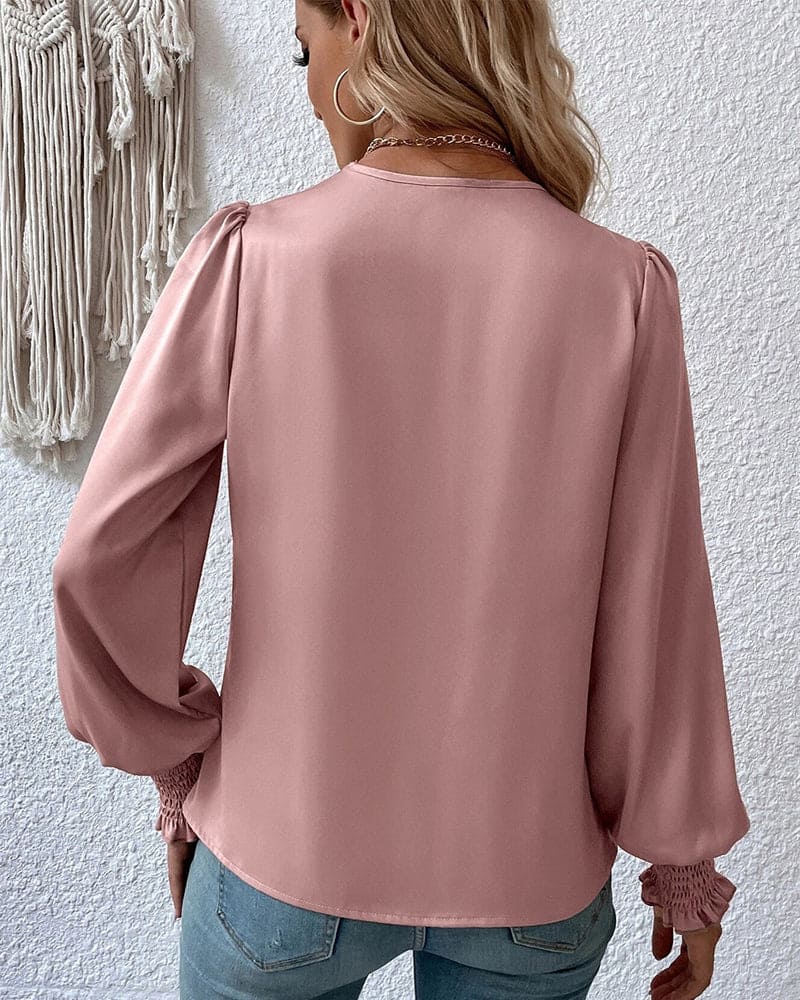 Camilla – Elegante Dames Blouse met Lange Mouwen