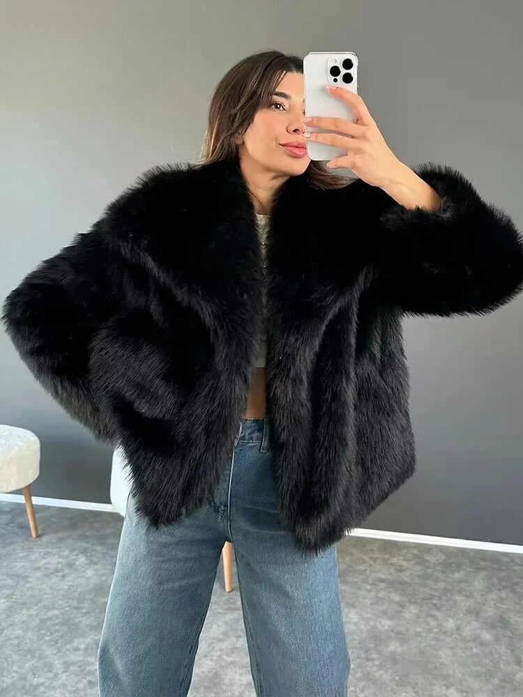 Giovanni Lupo Faux fur jas voor dames