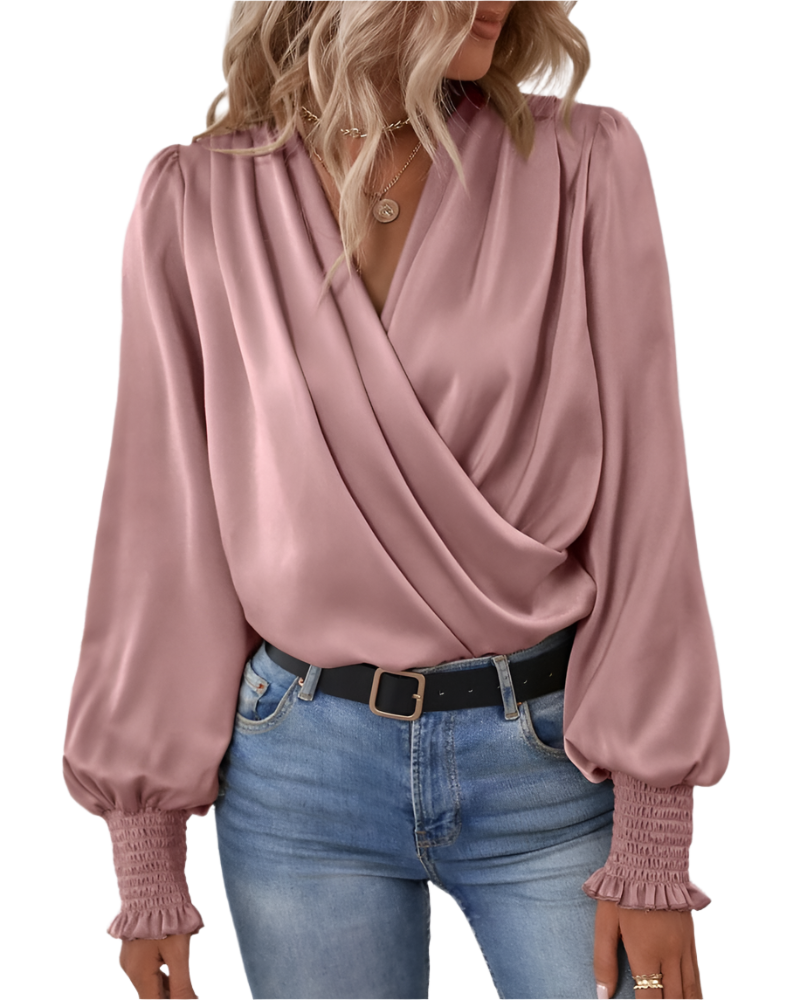 Camilla – Elegante Dames Blouse met Lange Mouwen