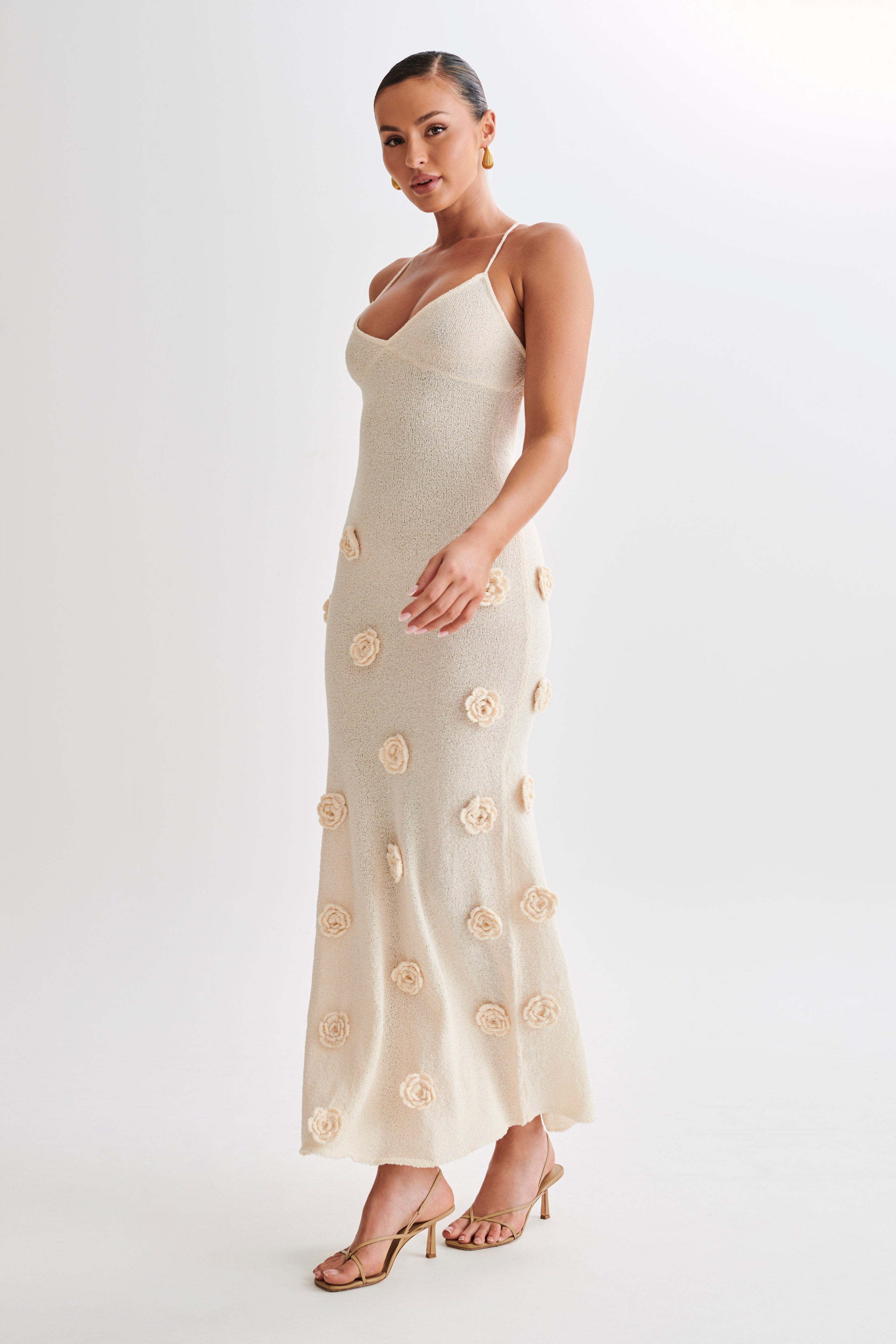 DolceFilo™ Cocoture Suki gebreide maxi jurk met bloemen