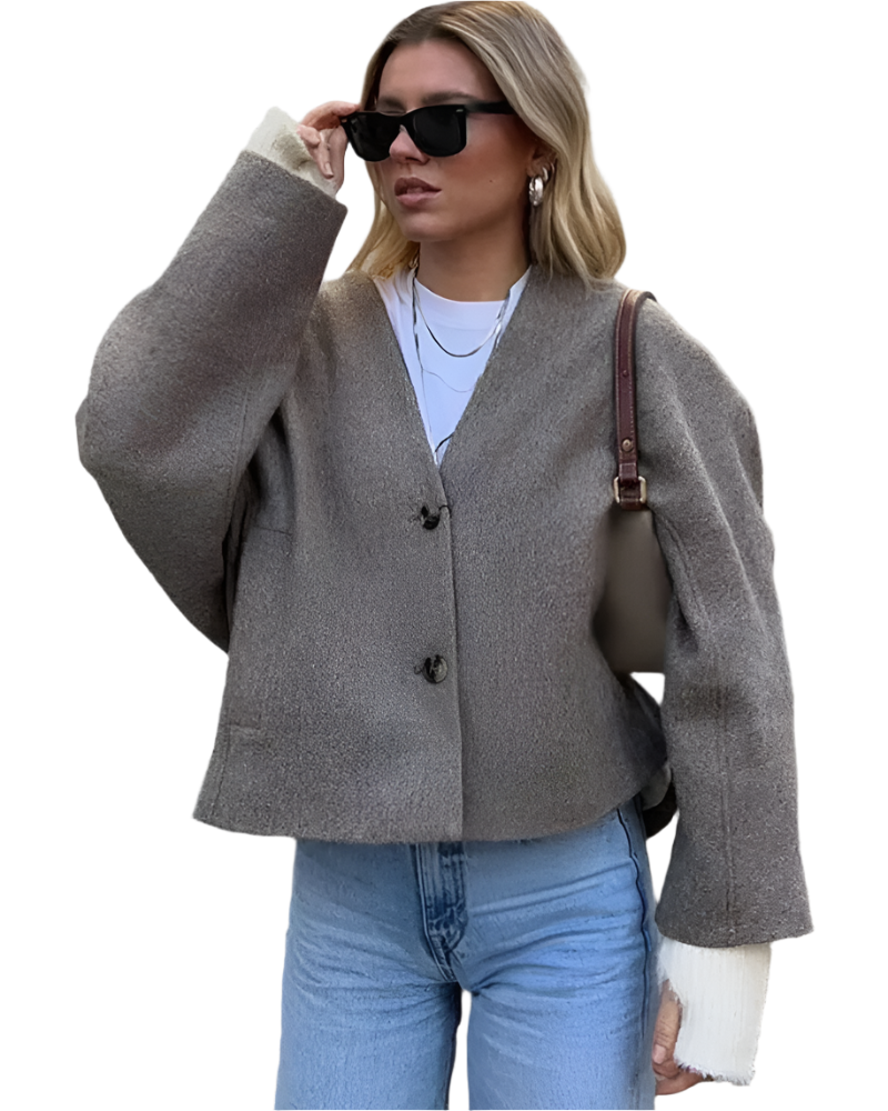 Agnese – Luxe Blazerjas met Faux Fur voor Dames