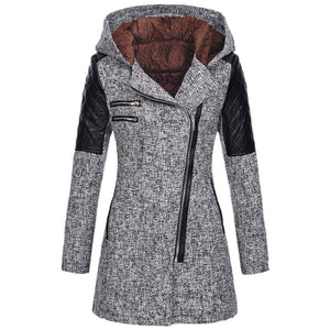 Rosemary – Elegante Winterjas voor Dames met Optie voor Fluwelen Capuchon