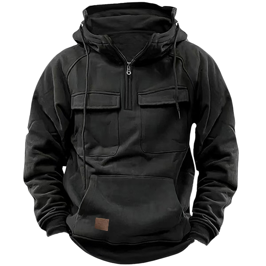 MarcoGalli Knusse Winter Zip-up Hoodie Voor Mannen