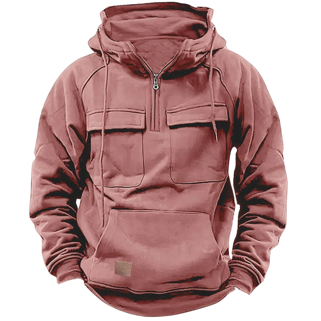 MarcoGalli Knusse Winter Zip-up Hoodie Voor Mannen