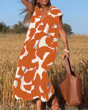 BellaModa™ Jurk met print