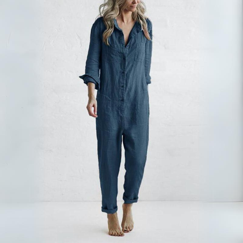 BiancaVivaldi Stijlvolle Jumpsuit Met Lange Mouwen Voor Vrouwen