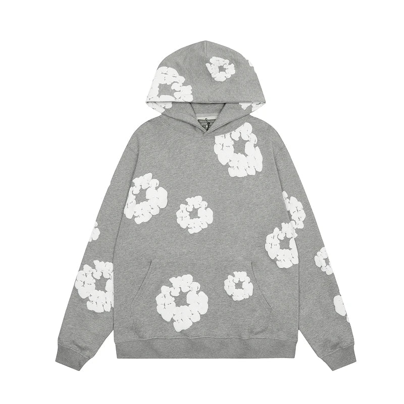 ModaDenim - Viral denim unisex bloemen hoodie