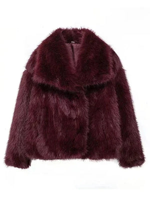 Giovanni Lupo Faux fur jas voor dames