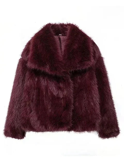 Giovanni Lupo Faux fur jas voor dames