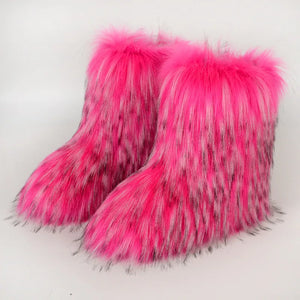 FluffySlipBoots Pluizige Vegan Cozy Dames Laarzen