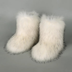 FluffySlipBoots Pluizige Vegan Cozy Dames Laarzen