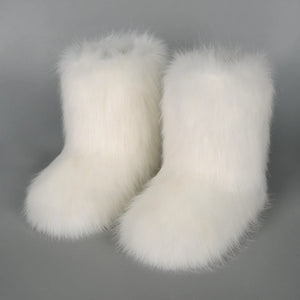 FluffySlipBoots Pluizige Vegan Cozy Dames Laarzen