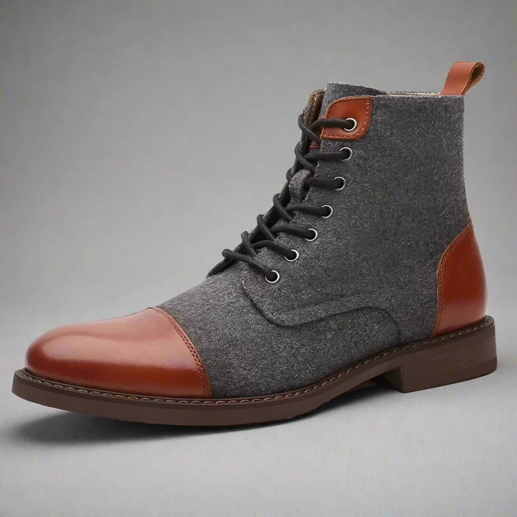 Lucien – Leren Patchwork Boots voor Heren