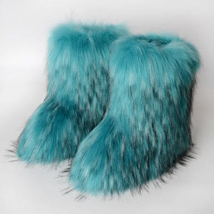 FluffySlipBoots Pluizige Vegan Cozy Dames Laarzen