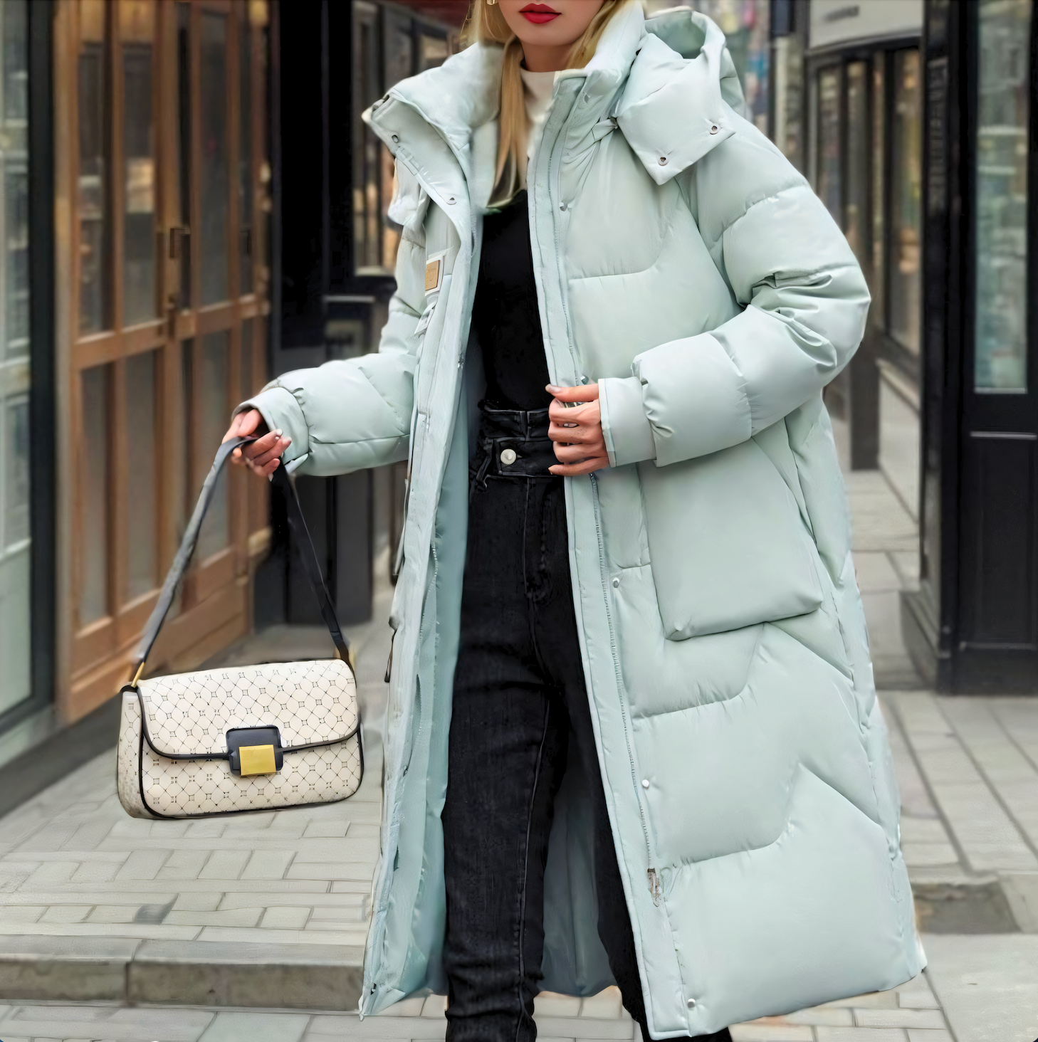 Ariani Celestina - Stijlvolle lange waterdichte dames puffer winterjas