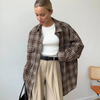 BiancaVolpe Casual Oversized Ruiten Overhemden