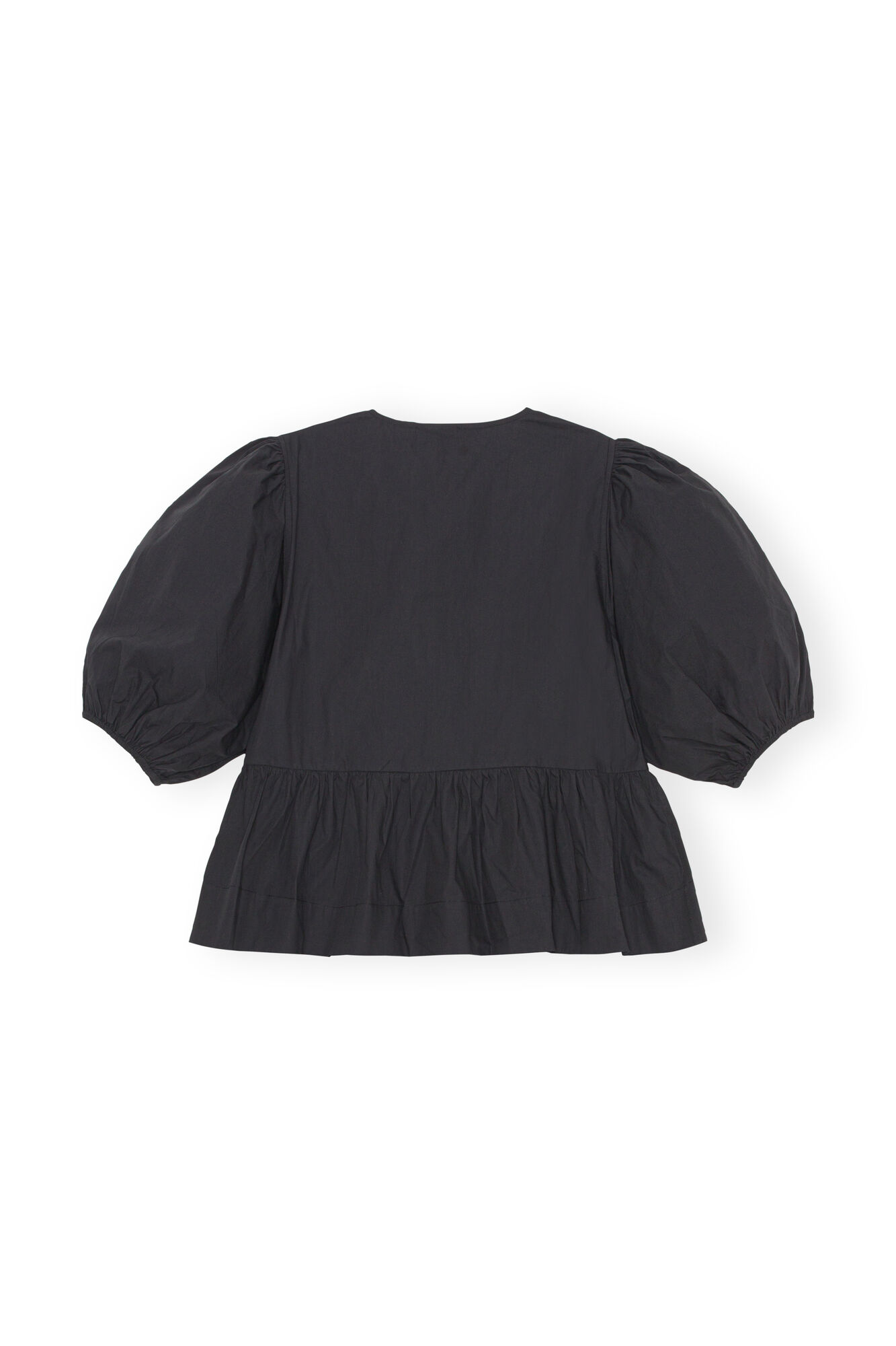 Amélie – Puff-Sleeve Dames Blouse met Strikdetail