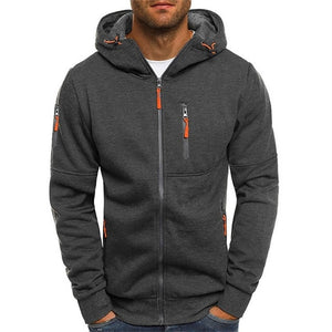 Matteo Adami - Warme hoodie met rits voor heren