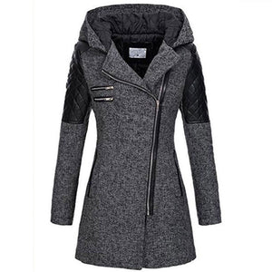 Rosemary – Elegante Winterjas voor Dames met Optie voor Fluwelen Capuchon