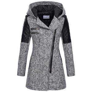 Rosemary – Elegante Winterjas voor Dames met Optie voor Fluwelen Capuchon