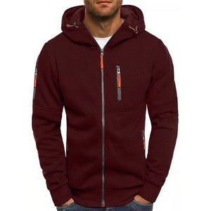 Matteo Adami - Warme hoodie met rits voor heren