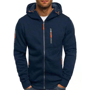 Matteo Adami - Warme hoodie met rits voor heren